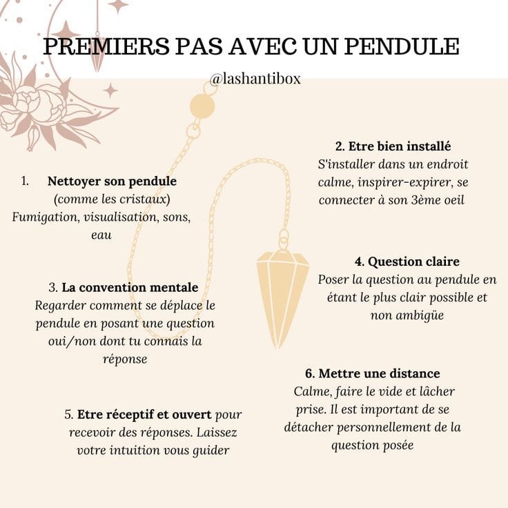 Comment utiliser un pendule pour découvrir la radiesthésie