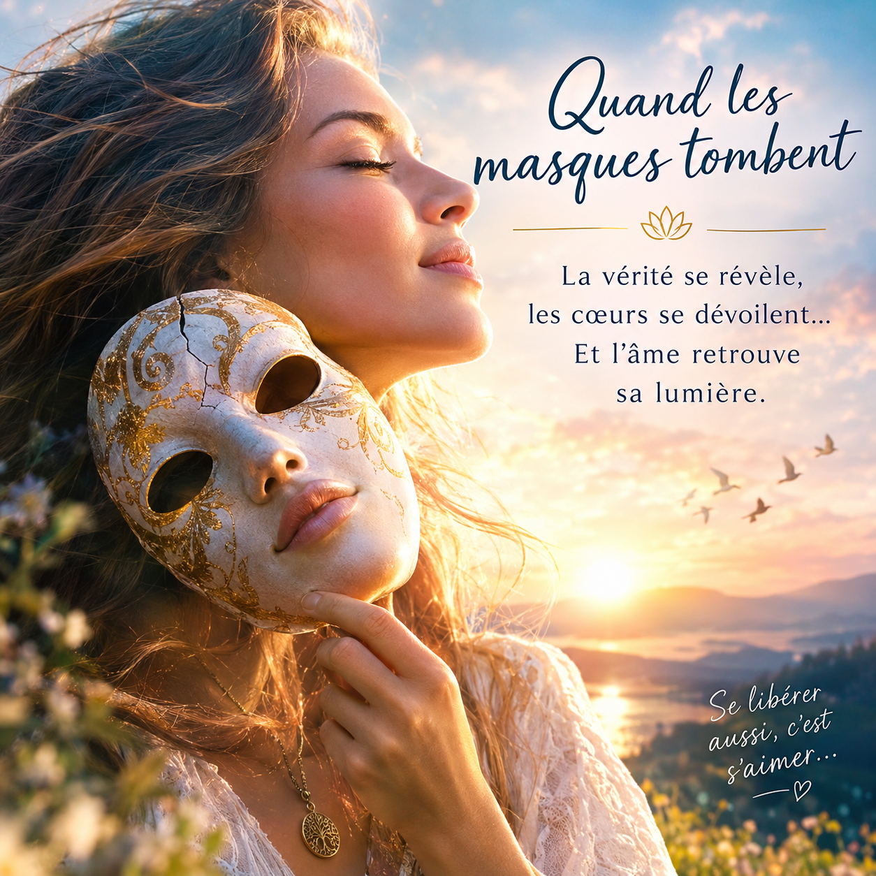 Quand les masques tombent, les vérités apparaissent. En amour, en amitié, en famille ou au travail, les actes finissent par révéler ce que les mots cachent. Même si certaines vérités blessent, elles nous aident à ouvrir les yeux, à poser nos limites et à retrouver notre lumière intérieure. ✨